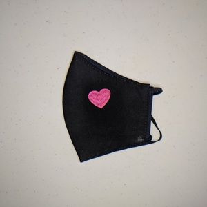 Black Mask with Color Heart